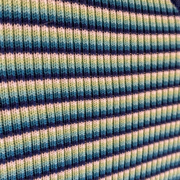 ❌ DONATED J. CREW VTG 90’s Short Sleeve Knit Ribbed Sweater Top 100% Cotton - Picture 4 of 10